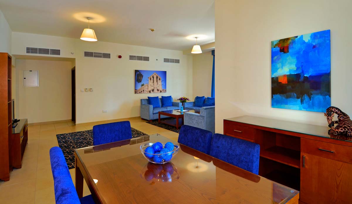 Stunning interiors with artistic touches in our spacious living and dining area