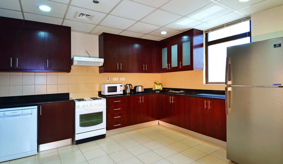 Our spacious open plan kitchen with modern facilities