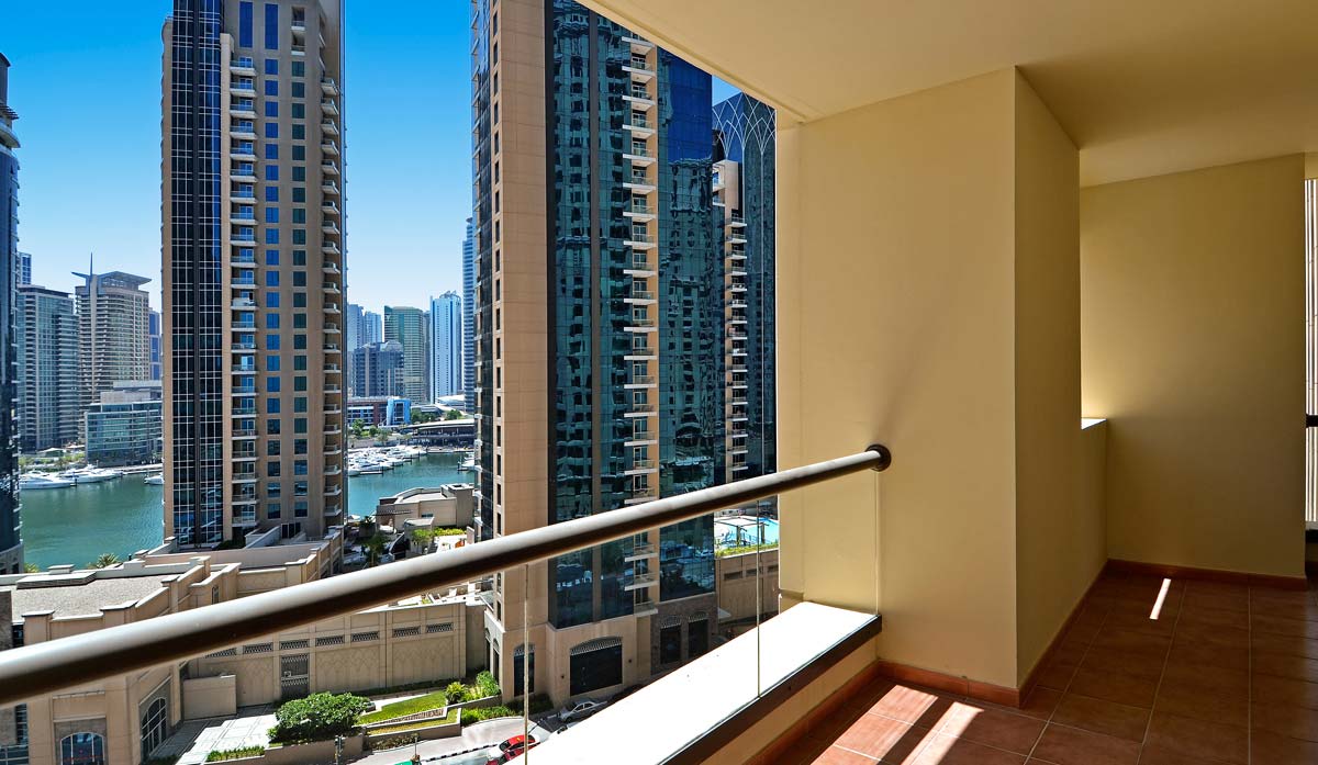 Your own private balcony with breathtaking views over the JBR Marina